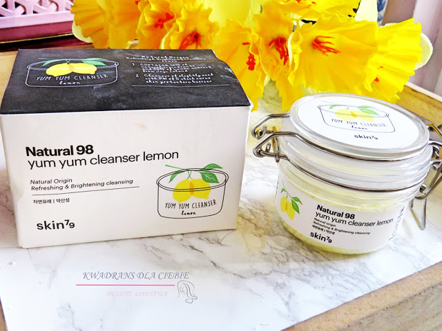 Skin79: Natural 98 Yum Yum Cleanser Lemon - oczyszczający mus o cytrynowym zapachu  - Kwadrans dla Ciebie
